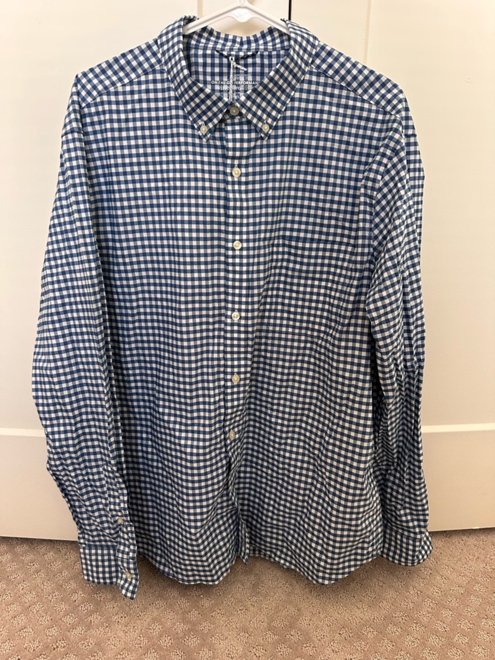 Vineyard Vines Blue and White Gingham Button-Down Shirt
